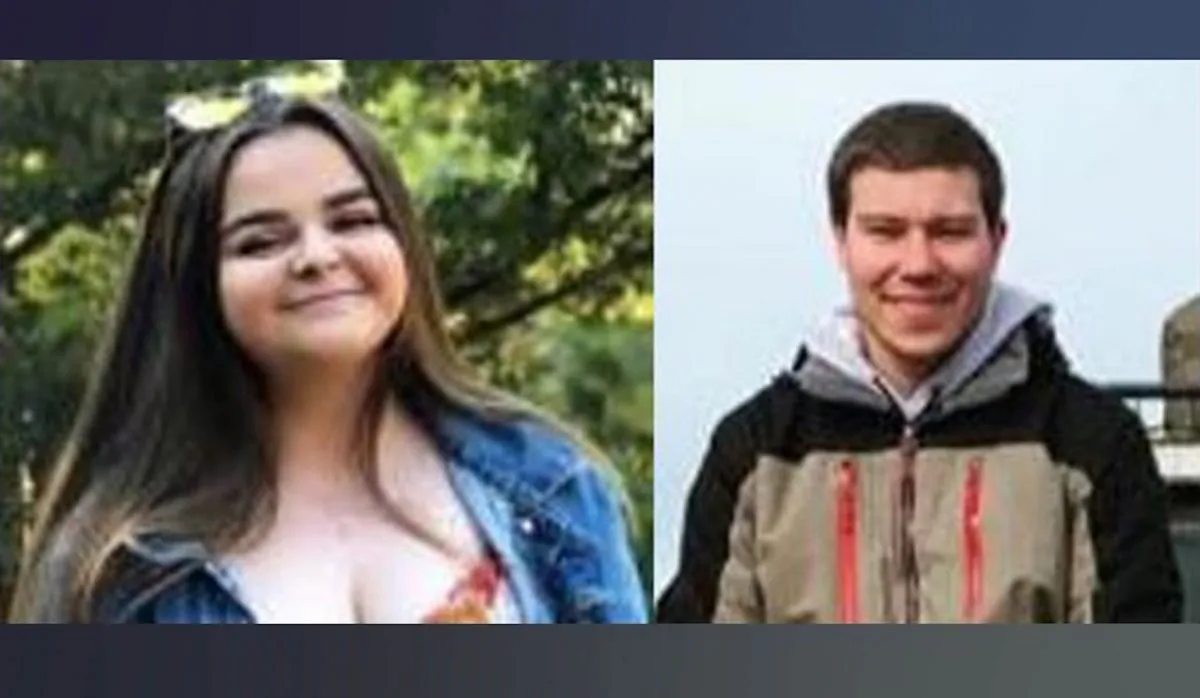21-year-old Shannon Lowden from Lilydale, and Caleb Forbes, 22, from Kilsyth, who embarked on a camping trip in Victoria's east on Friday and have failed to return. An aerial search has begun. (AAP Image/Victoria Police)