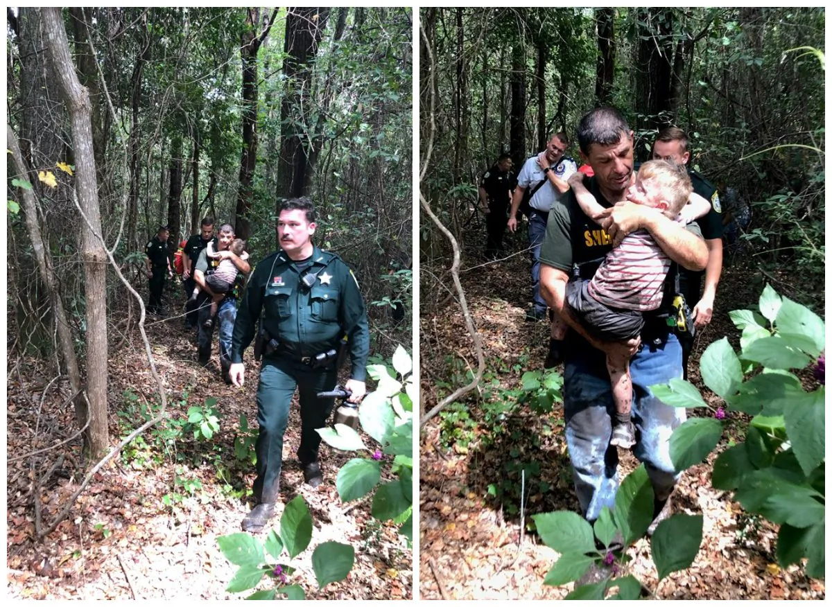 Santa Rosa County Sheriff deputies found a missing 3-year-old boy on Sept. 15, 2019. (Santa Rosa County Sheriff's Office)