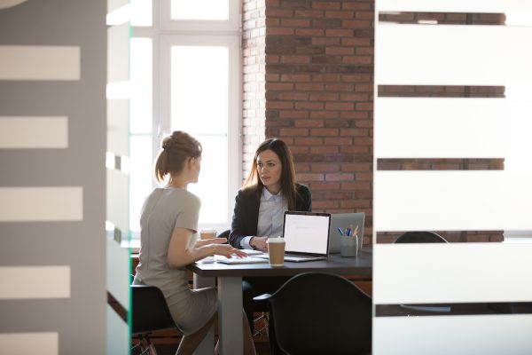 planning work in meeting room