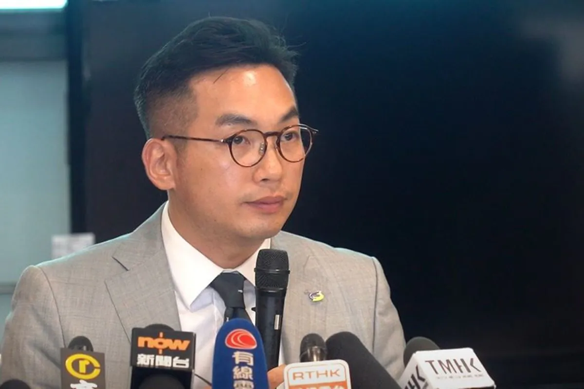 Alvin Yeung, Leader of the Civic Party and a member of the Legislative Council speaks at a press conference at LegCo in Hong Kong on September 17, 2019. (Shenghua Sung/NTD News)