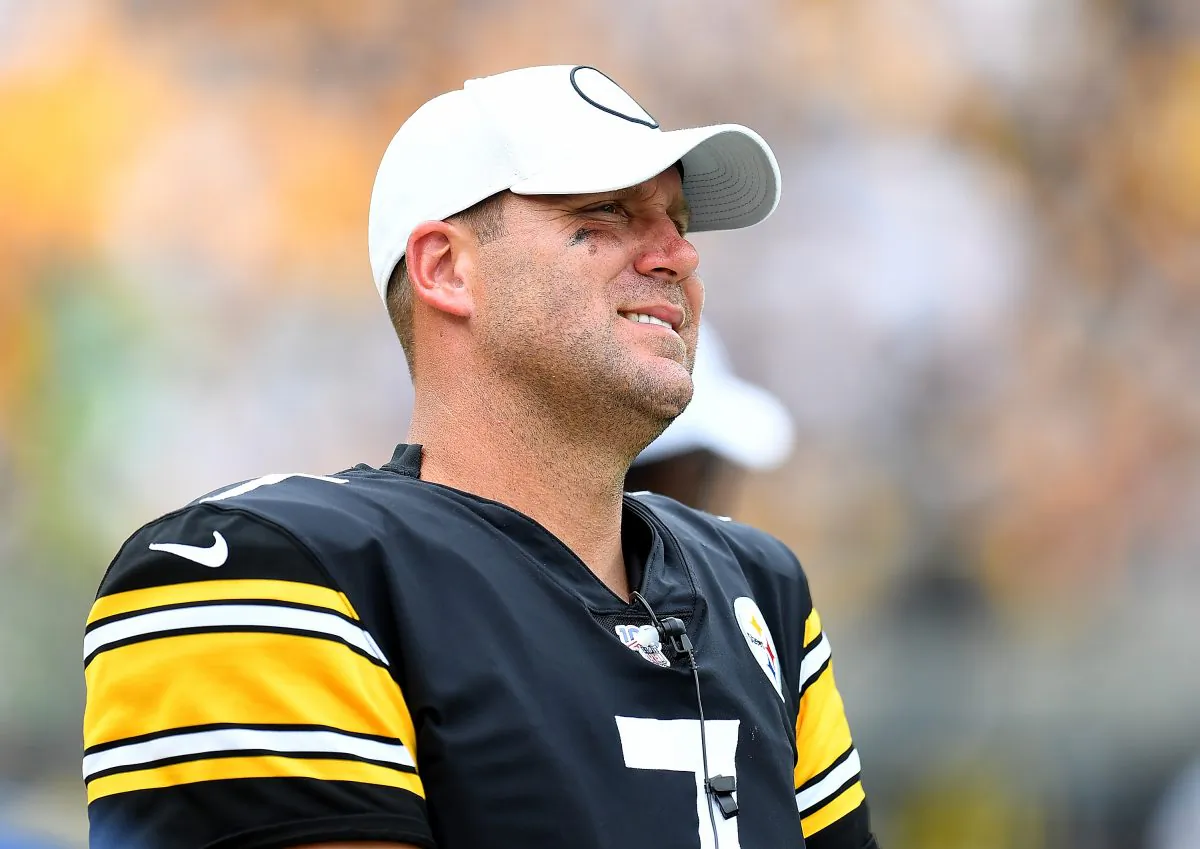 Ben Roethlisberger #7 of the Pittsburgh Steelers looks on during the fourth quarter after being injured against the Seattle Seahawks at Heinz Field in Pittsburgh, Pennsylvania on Sept. 15, 2019. (Photo by Joe Sargent/Getty Images)