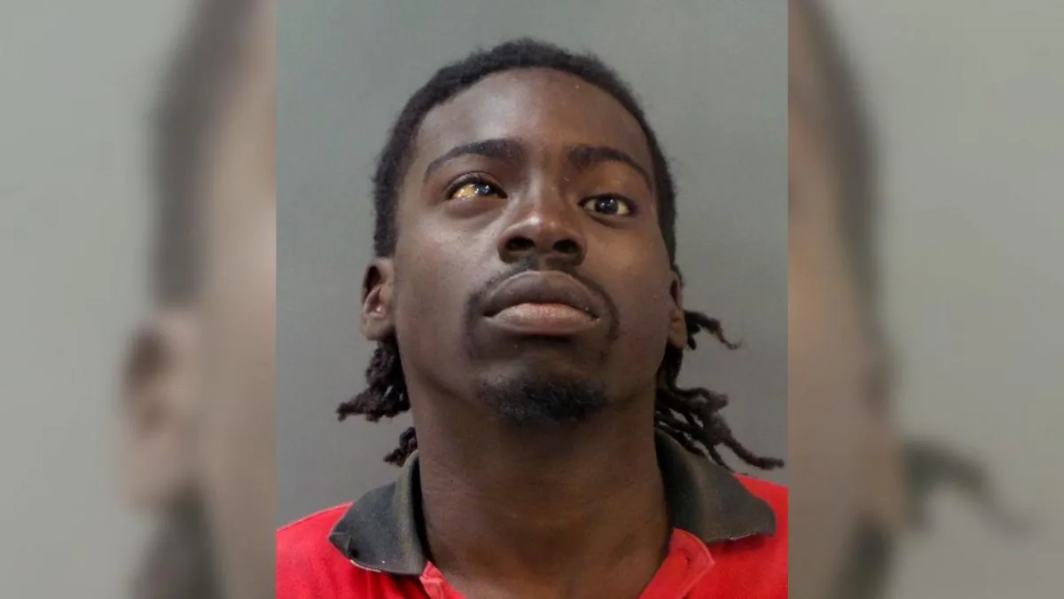 James Harris, 27, allegedly led police in a chase between two states in stolen Spire truck. (SLMPD)
