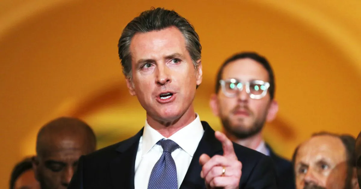 California Gov. Gavin Newsom speaks during a news conference at the California State Capitol in Sacramento, Calif. on March 13, 2019. (Justin Sullivan/Getty Images)
