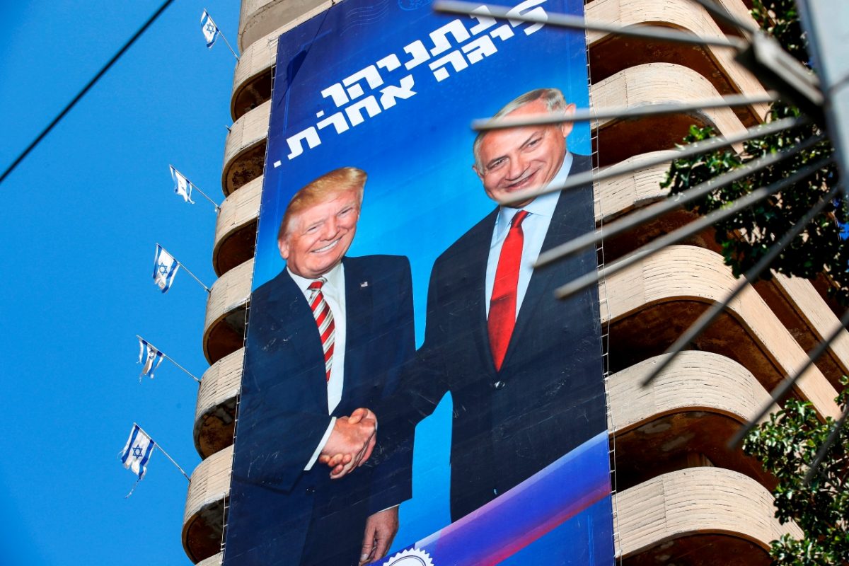 netanyahu election poster.
