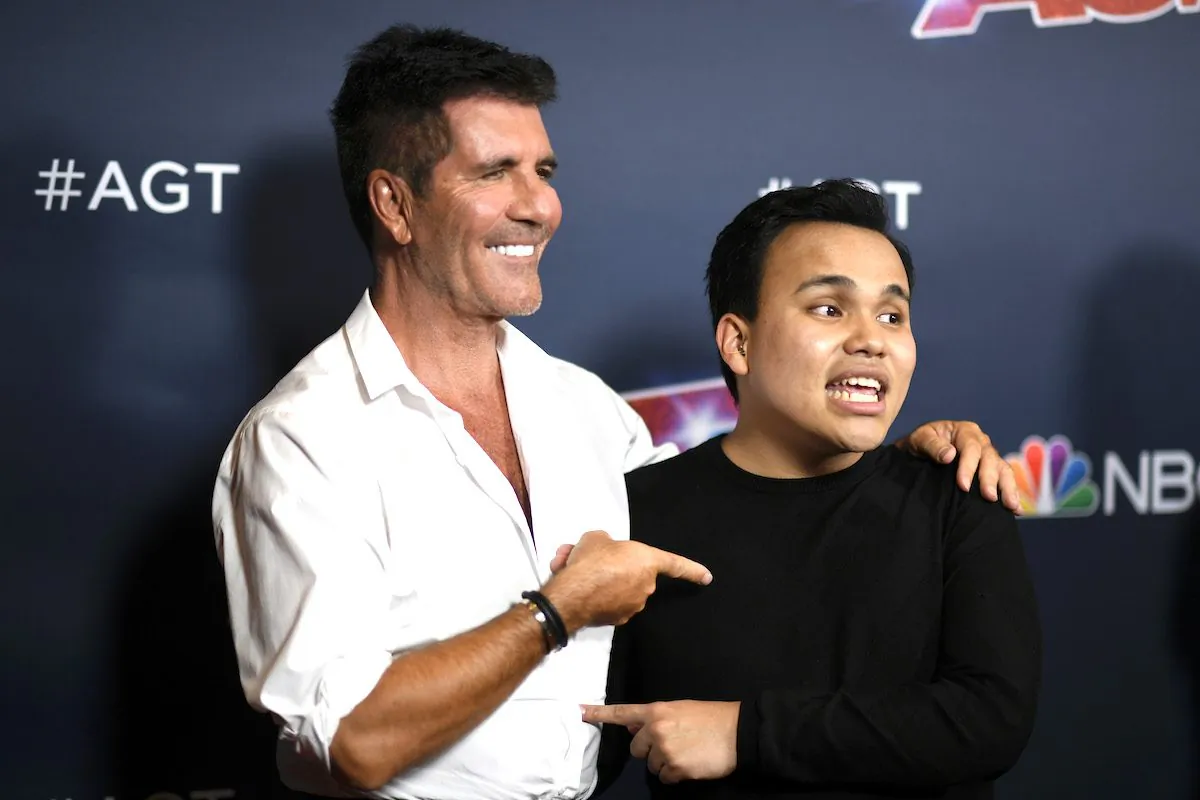 Simon Cowell and Kodi Lee attend "America's Got Talent" Season 14 Finale Red Carpet at Dolby Theatre on Sept. 18, 2019 in Hollywood, Calif. (Frazer Harrison/Getty Images)