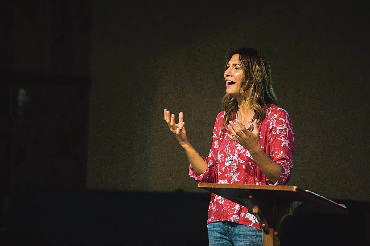 When Minassian first spoke to teen girls—400 of them—she could see how eager they were to talk about topics that no one was talking about from a moral, female perspective. (Courtesy of Jessie Minassian)