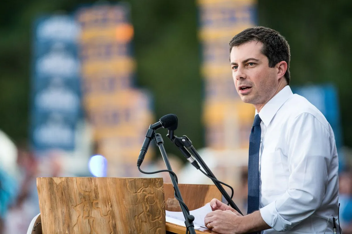 South Bend, Indiana, Mayor Pete Buttigieg on the campaign trail n South Carolina on Sept. 16, 2019. (Sean Rayford/Getty Images)