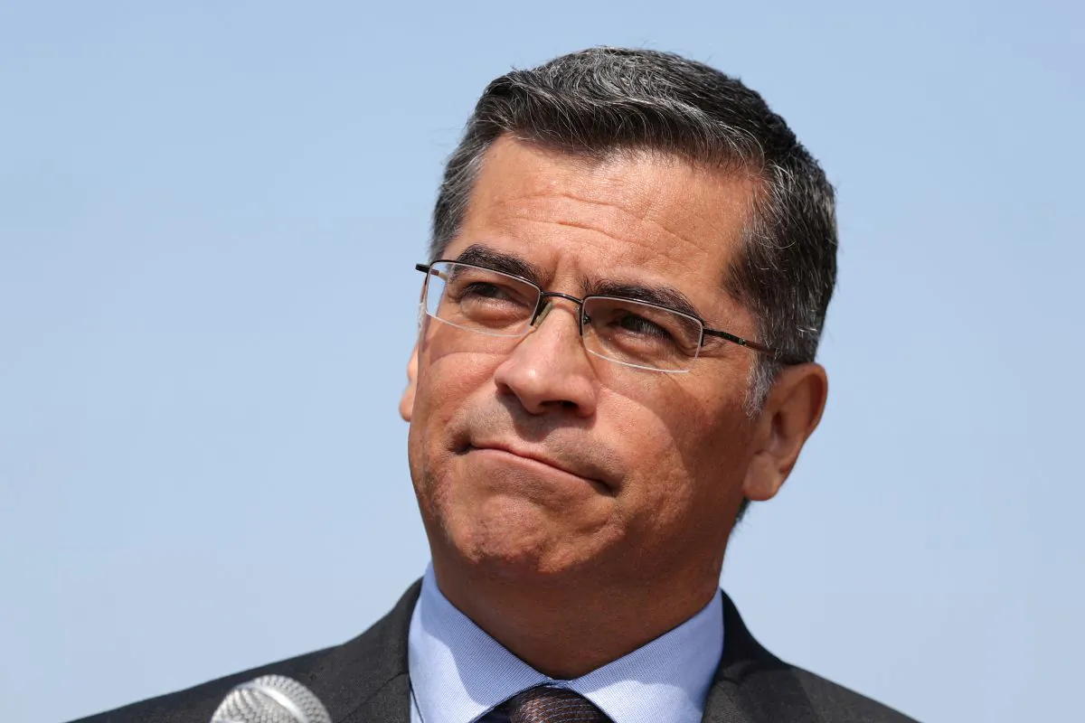 California Attorney General Xavier Becerra at a media conference in Los Angeles, on Aug. 2, 2018. (Lucy Nicholson/File Photo/Reuters)