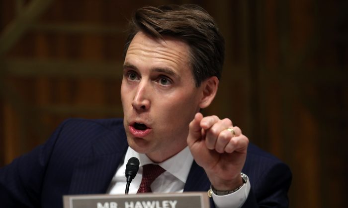 Sen. Joshua Hawley in Washington on May 1, 2019. (Win McNamee/Getty Images)