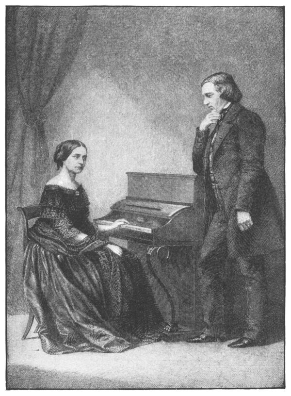 Pianist lady and man