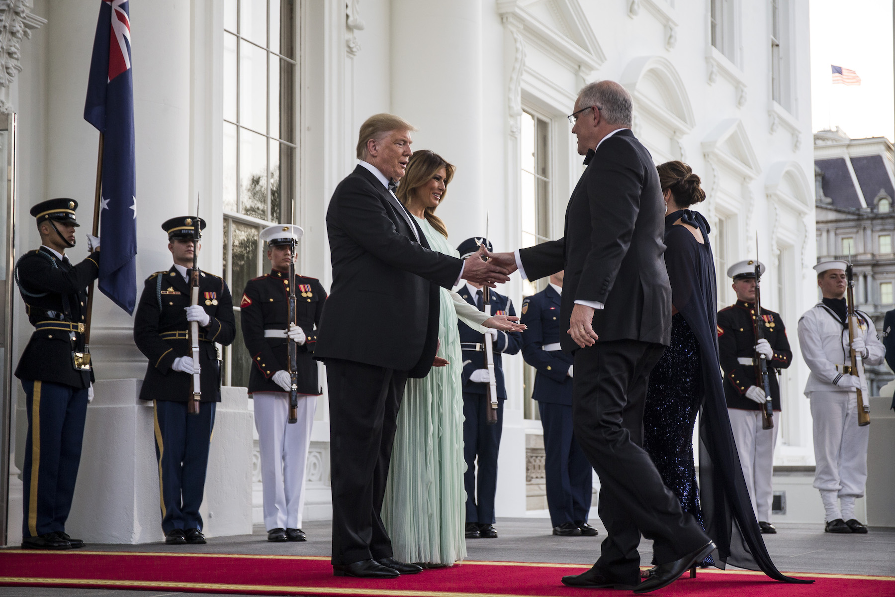 President Trump Welcomes Australian Prime Minister Scott Morrison To The Washington On State Visit