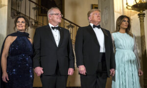 Americans, Australians Gather in White House Rose Garden for State Dinner