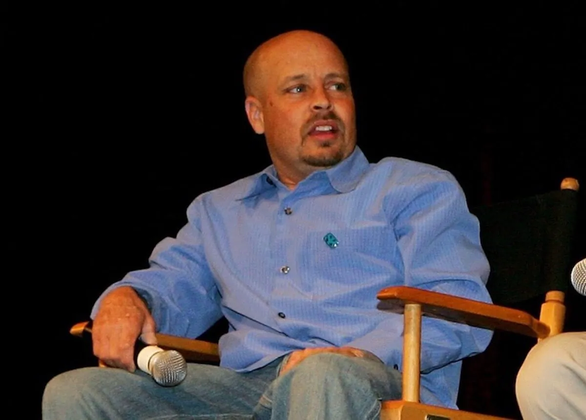 Aron Eisenberg talks at the fifth annual official Star Trek convention at the Las Vegas Hilton in Las Vegas, Nevada, on Aug. 18, 2006. (Ethan Miller/Getty Images)