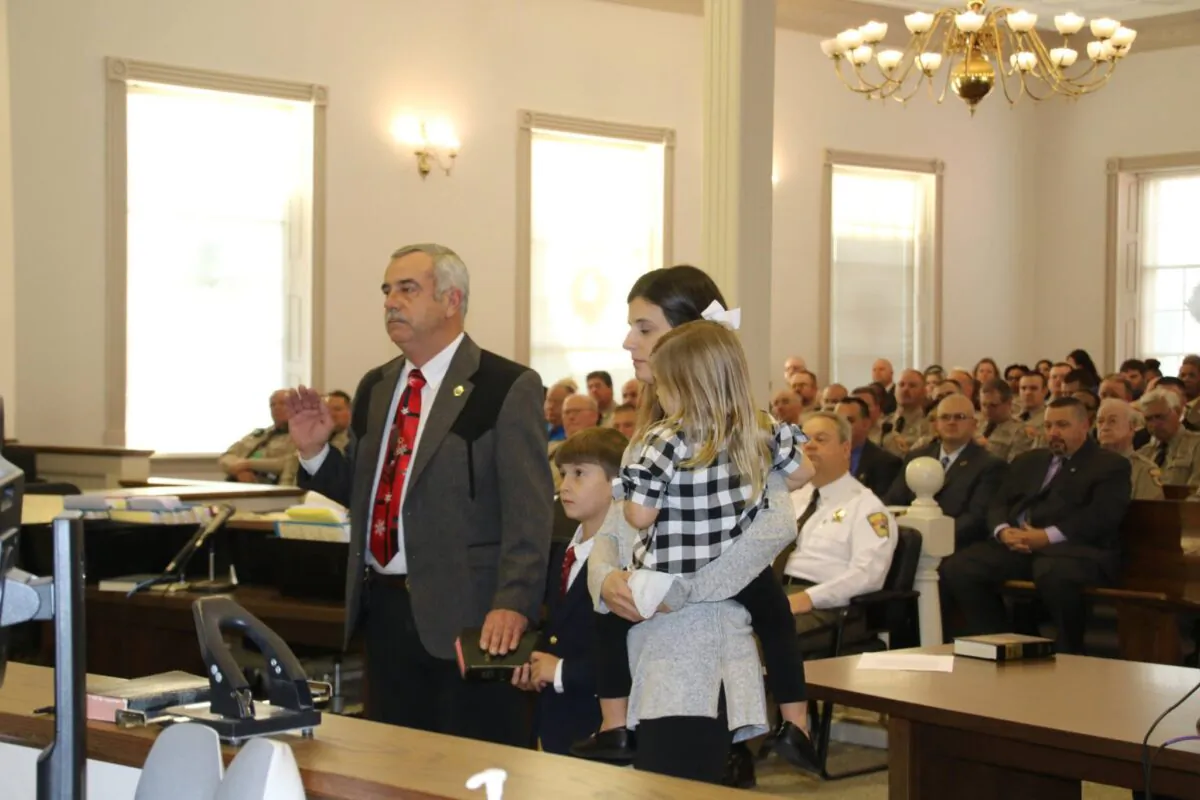 Granville County Sheriff Brindell Wilkins at the Granville County Courthouse in Oxford, N.C., on Dec. 6, 2018. (Courtesy of Granville County Sheriff's Office/Facebook)