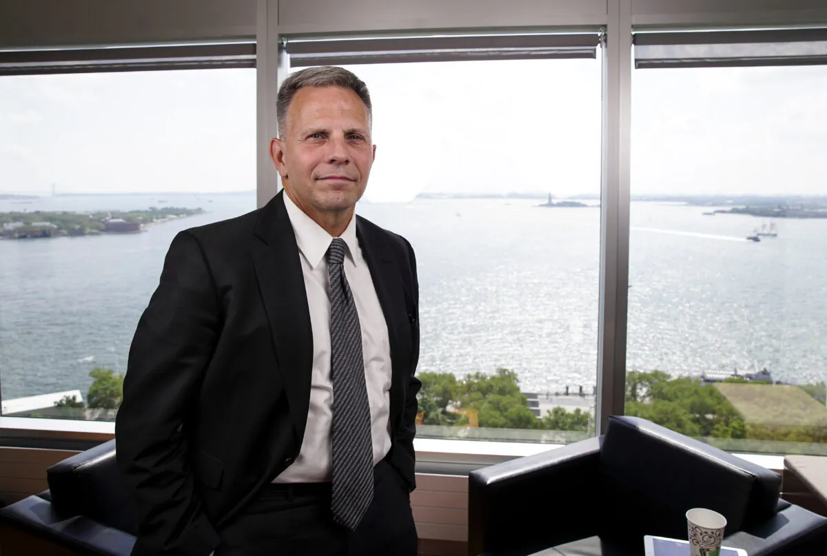 Tony Shaffer, president of the London Center for Policy Research, in his office on August 8, 2019. (Otabius Williams/NTD)