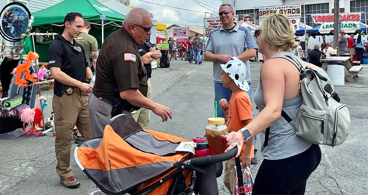 Representatives from the Frederick County Sheriff's Office attend the Great Frederick Fair in Frederick, Md., on Sept. 17, 2019. (Courtesy of Frederick County Sheriff's Office/Facebook)