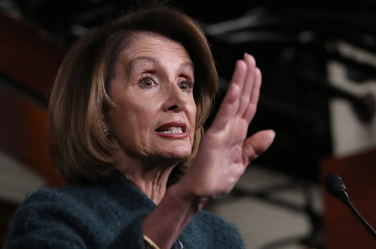 Speaker of the House Nancy Pelosi (D-Calif.) in Washington on Jan. 10, 2019.  (Win McNamee/Getty Images)