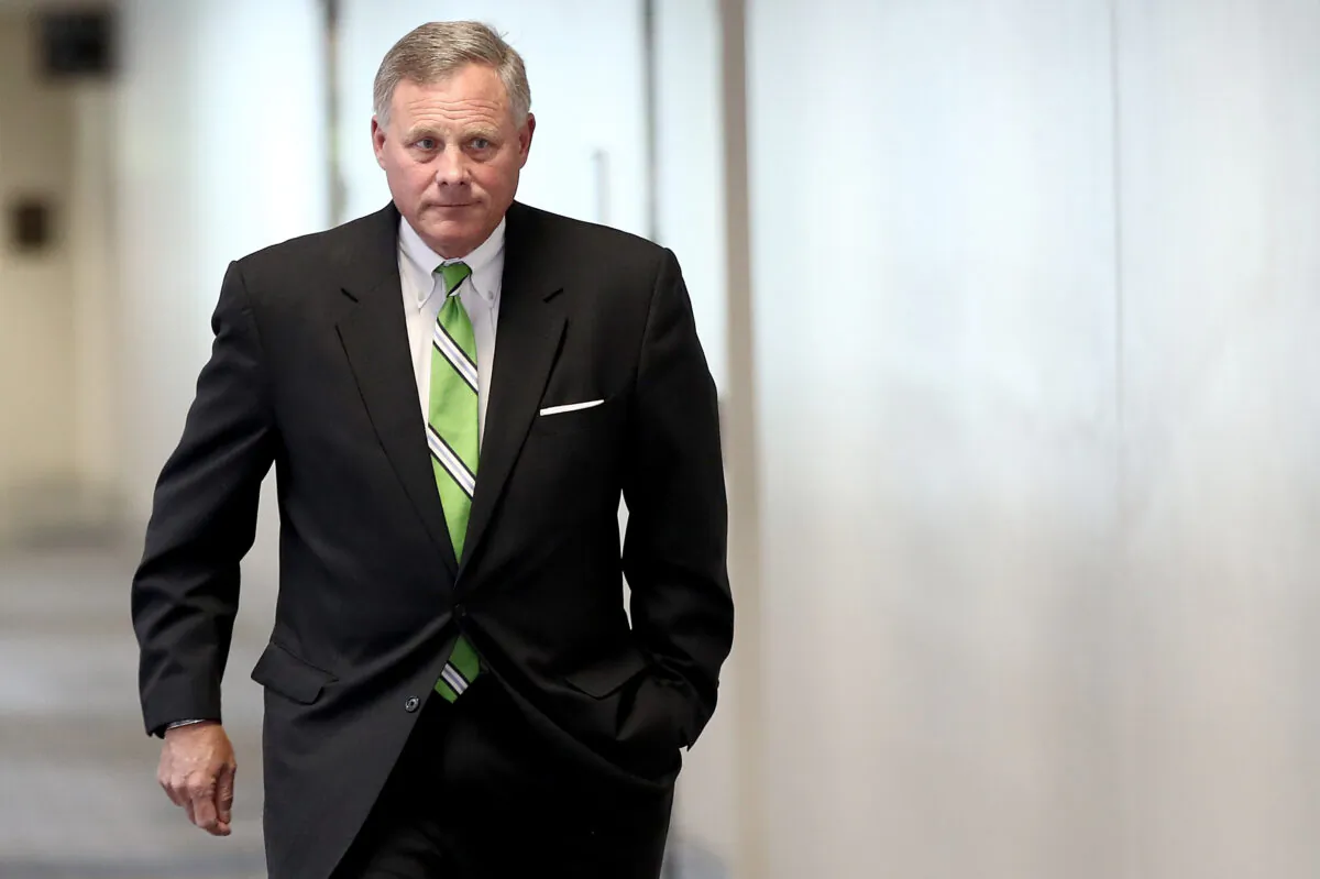 Sen. Richard Burr (R-N.C.), chairman of the Senate Select Committee on Intelligence, arrives for a briefing on Capitol Hill in Washington on May 23, 2017. (Win McNamee/Getty Images)