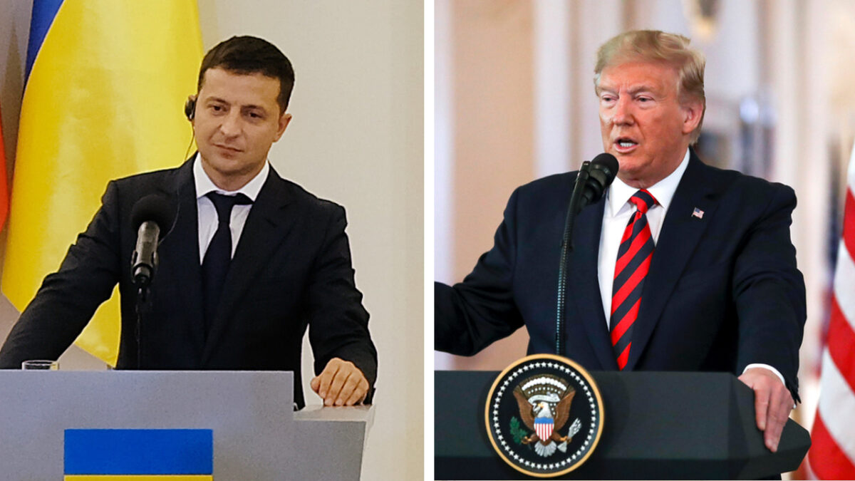 Trump and Zelensky