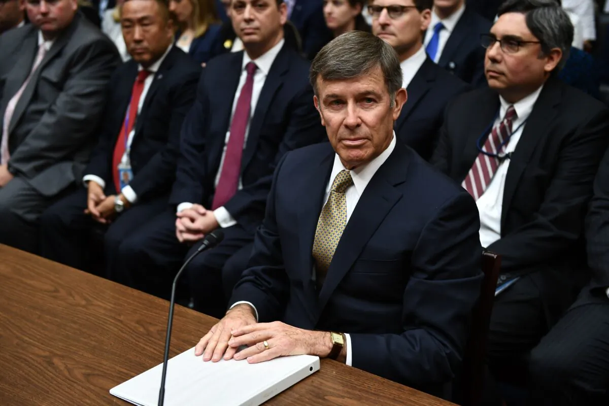 Acting Director of National Intelligence Joseph Maguire waits to testify before a hearing of the House Permanent Select Committee on Intelligence in Washington, on Sept. 26, 2019. (Brendan Smialowski/AFP/Getty Images)