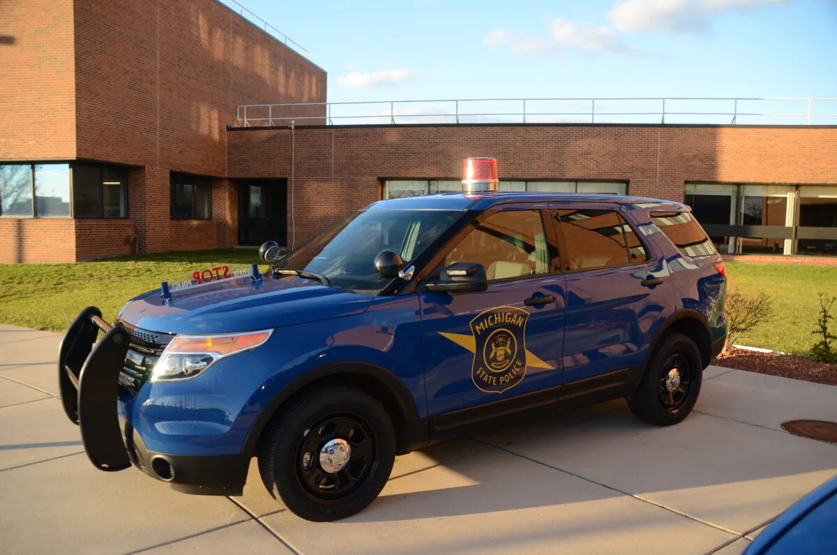 A Michigan State Police car. (Joe Ross/ cc-by-sa-2.0)