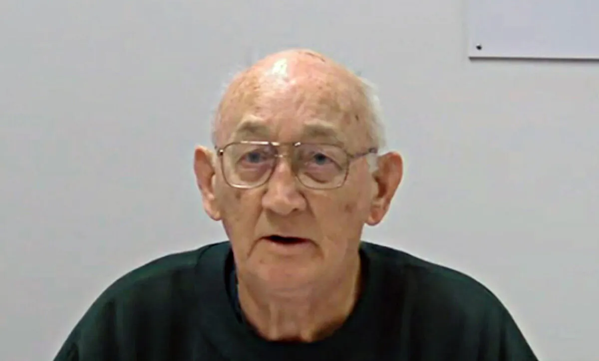 A supplied screen-grab obtained May 27, 2015 of paedophile priest Gerald Francis Ridsdale giving evidence during the child sex abuse royal commission's Ballarat inquiry. (AAP Image/ Royal Commission)