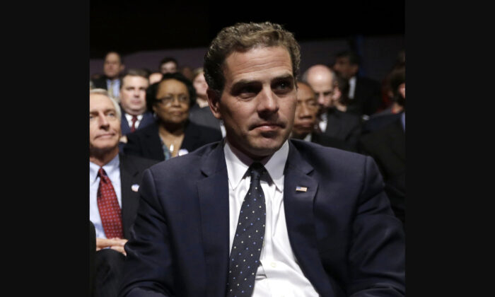 Hunter Biden, son of Vice President Joe Biden, waits for the start of the his father's debate at Centre College in Danville, Ky., on Oct. 11, 2012. (Pablo Martinez Monsivais/AP Photo)