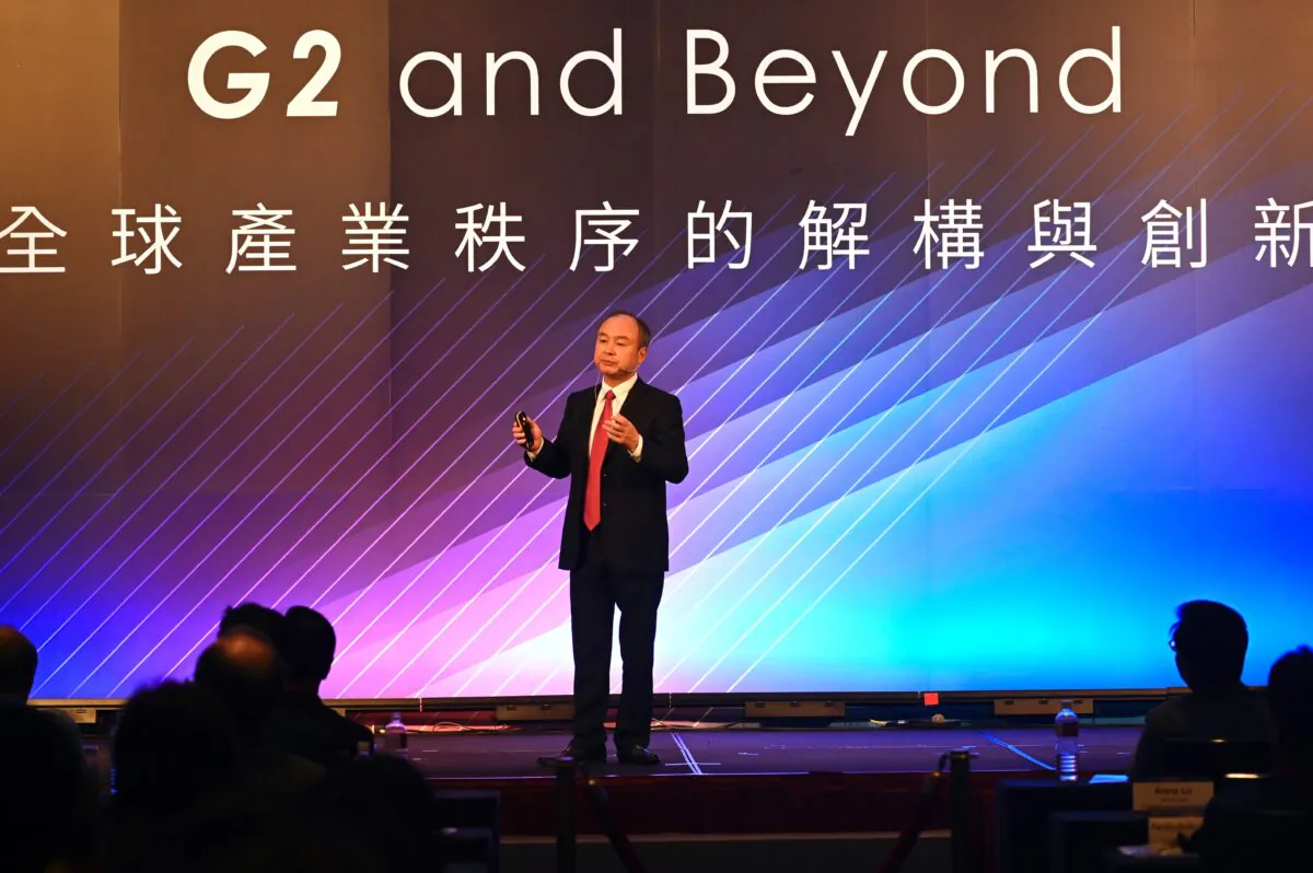 Masayoshi Son, Founder of Japans SoftBank, speaks during the G2 and Beyond forum organized by the Digitimes, in Taipei on June 22, 2019. (Sam Yeh/AFP/Getty Images)