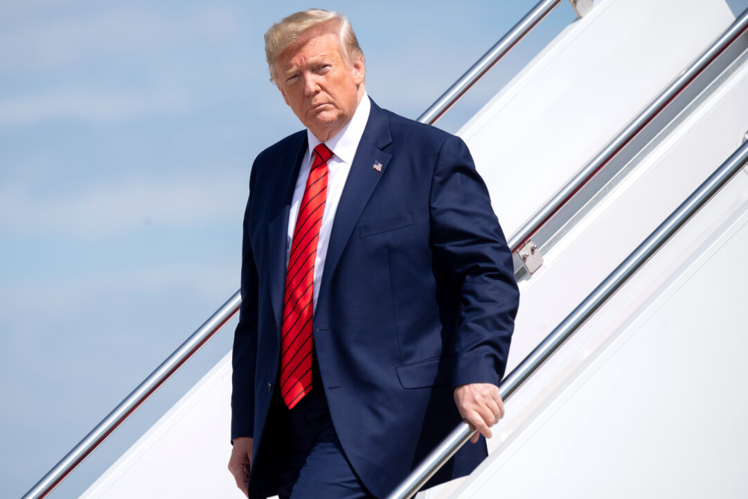 Trump Returns to Washington, Arriving at Joint Base Andrews After Kentucky Visit