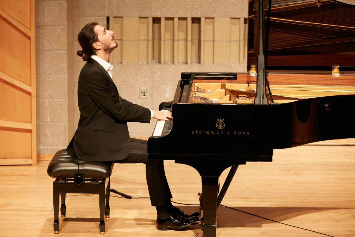Nicolas Giacomelli at the NTD International Piano Competition in New York. (Epoch Times)