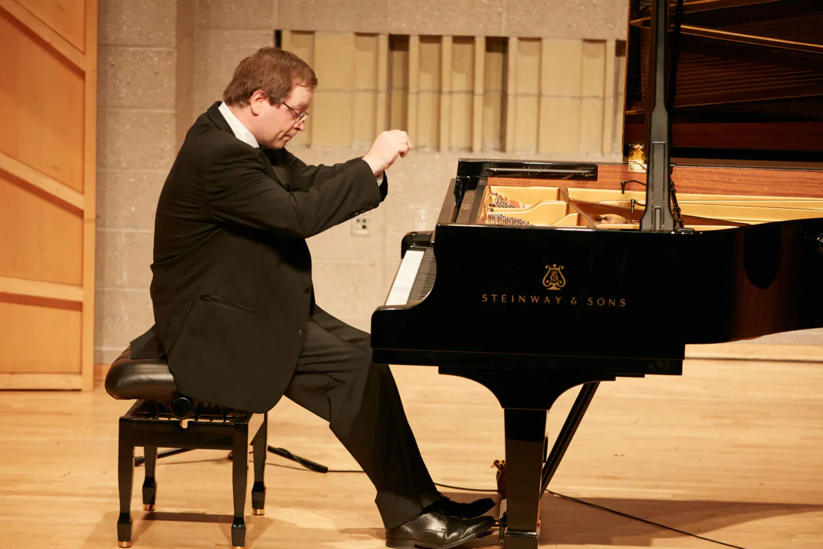 Maxim Ankiushin at the NTD International Piano Competition in New York. (Epoch Times)