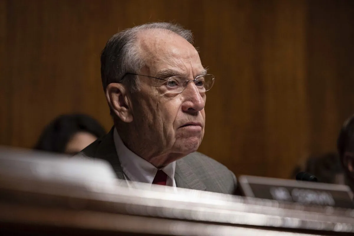 U.S. Senator Chuck Grassley (R-Iowa), speaks during a Senate Judiciary Committee hearing with Acting Homeland Security Secretary Kevin McAleenan on Capitol Hill in Washington on June 11, 2019. (Anna Moneymaker/Getty Images)