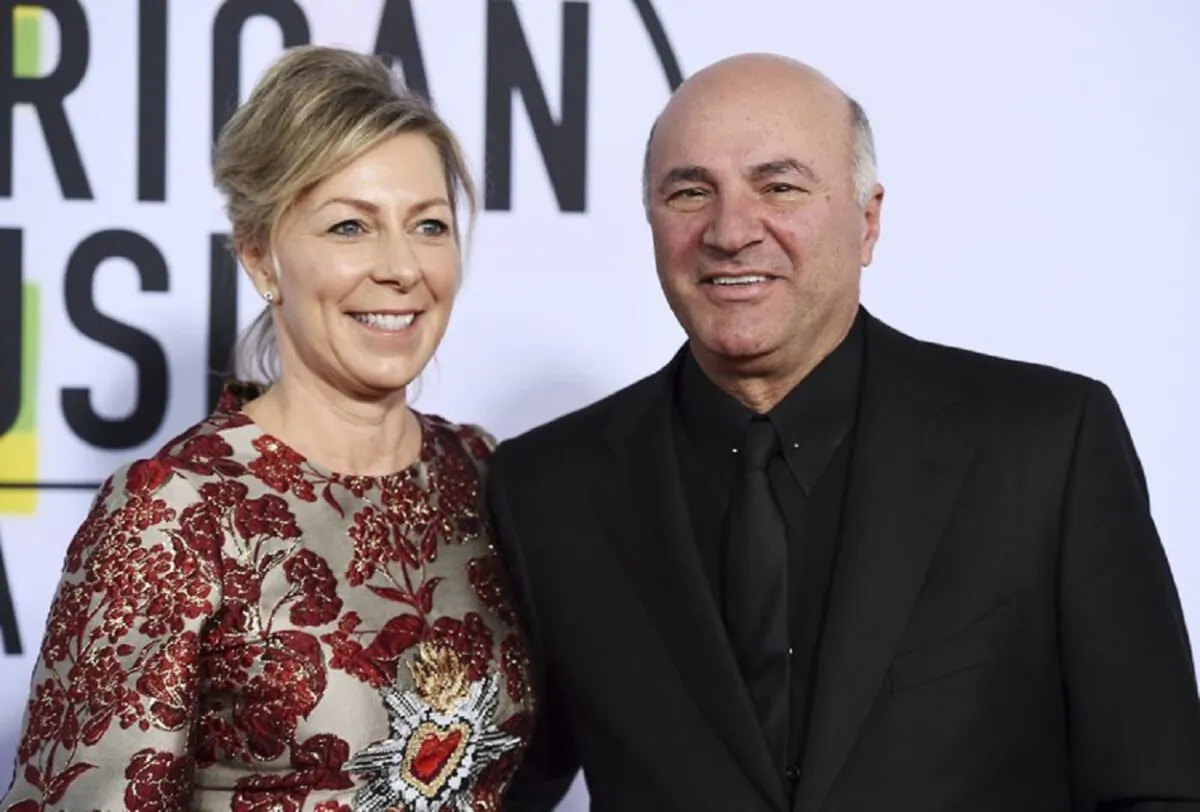 Linda O'Leary and Kevin O'Leary arrive at the American Music Awards at the Microsoft Theater in Los Angeles on Nov. 19, 2017. (Jordan Strauss/Invision/AP, File)