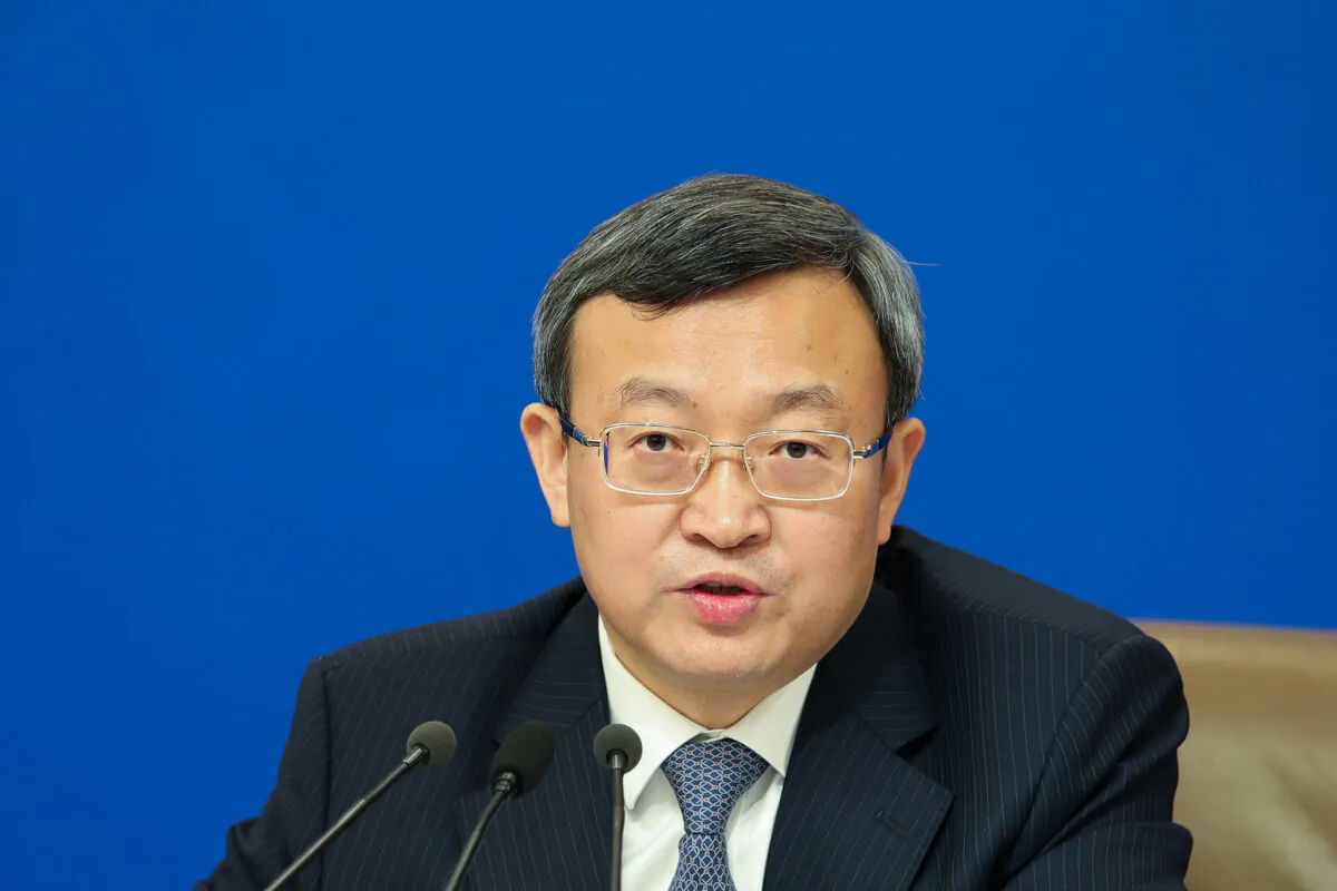 China's vice commerce minister Wang Shouwen, attends a press conference in Beijing on March 9, 2019. (Lintao Zhang/Getty Images)