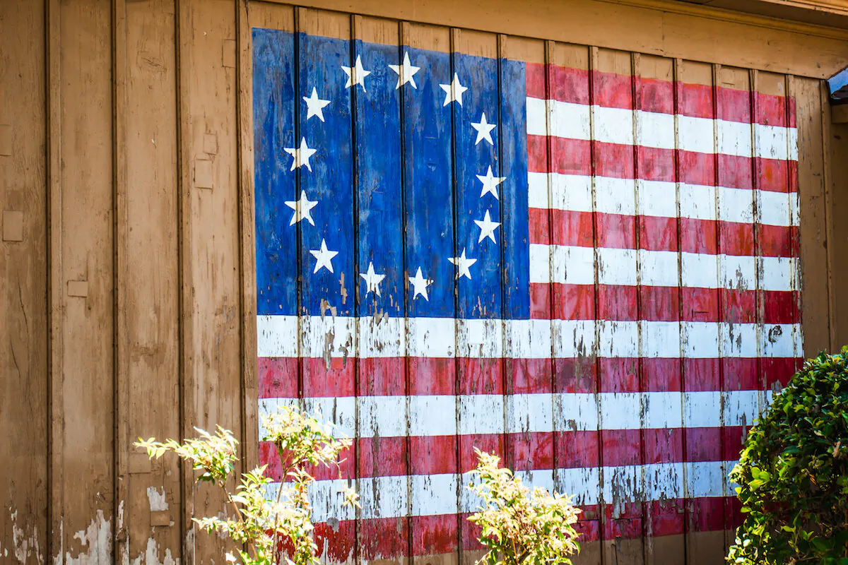 Our flag representing the 13 original colonies. (David Smart / Shutterstock)