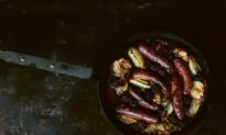 Baked Sausages, Apples, and Blackberries With Mustard and Maple Syrup