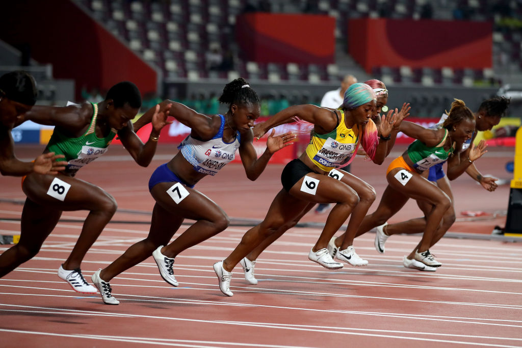 Jamaican Sprinter Wins Women’s 100m Gold in World Athletics–Record