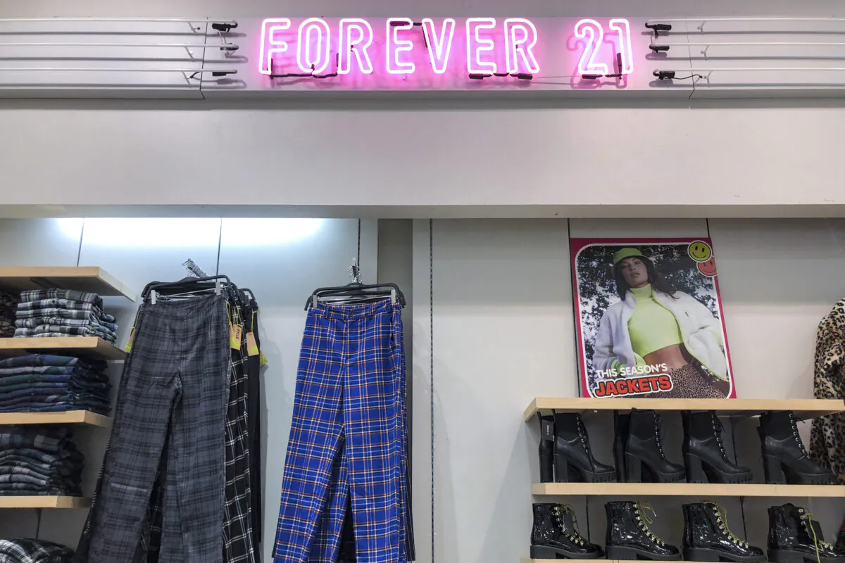 A view inside a Forever 21 store in Union Square in Manhattan, New York City, on Sept. 12, 2019. (Photo by Drew Angerer/Getty Images)