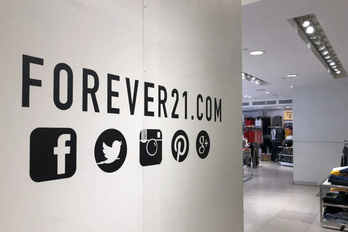 A view inside a Forever 21 store in Union Square in Manhattan, New York City, on Sept. 12, 2019. (Photo by Drew Angerer/Getty Images)
