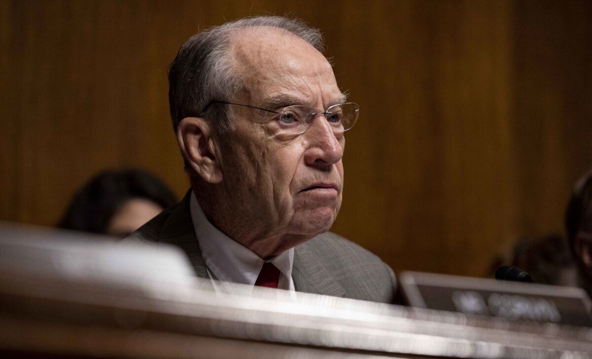 Sen. Chuck Grassley (R-Iowa) on Capitol Hill