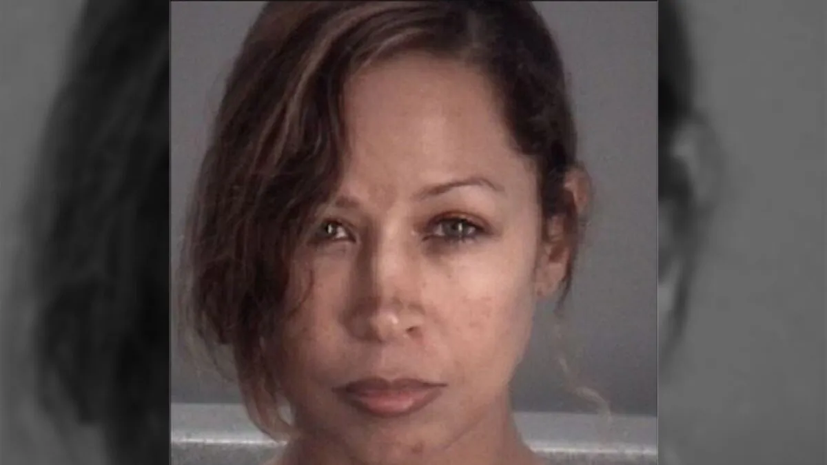Stacey Dash in a mugshot photograph. (Pasco County Sheriff's Dept.)