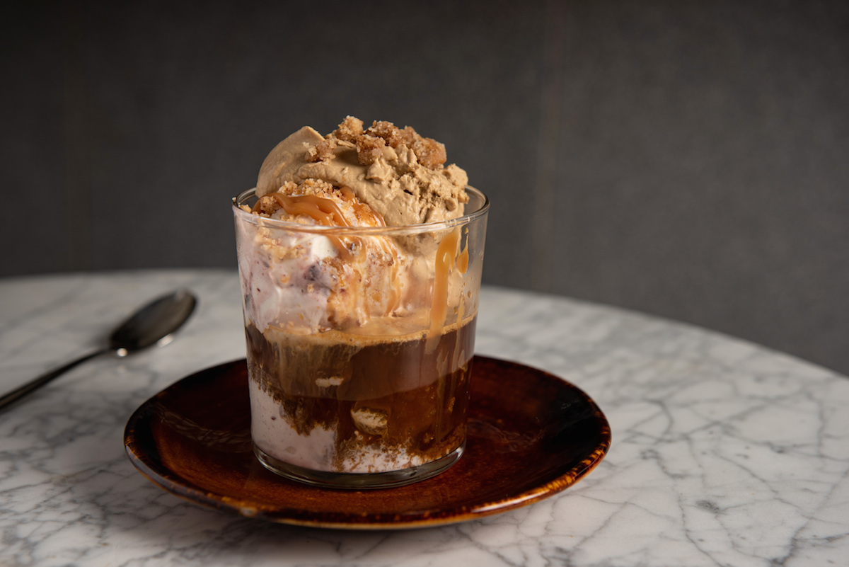 affogato sundae at caffe panna