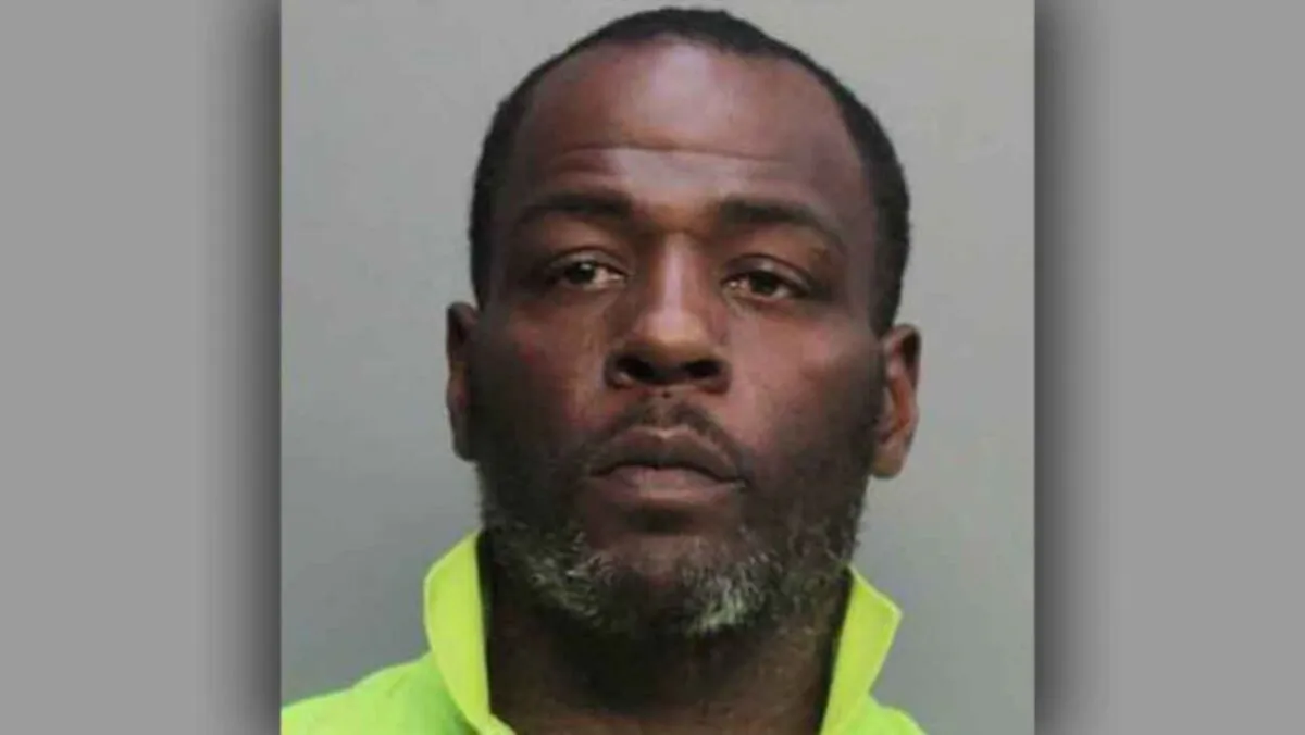 A police photo of Nathaniel Collier, 33, accused of skimming a Miami Dolphins fan. (Miami-Dade County Jail)

