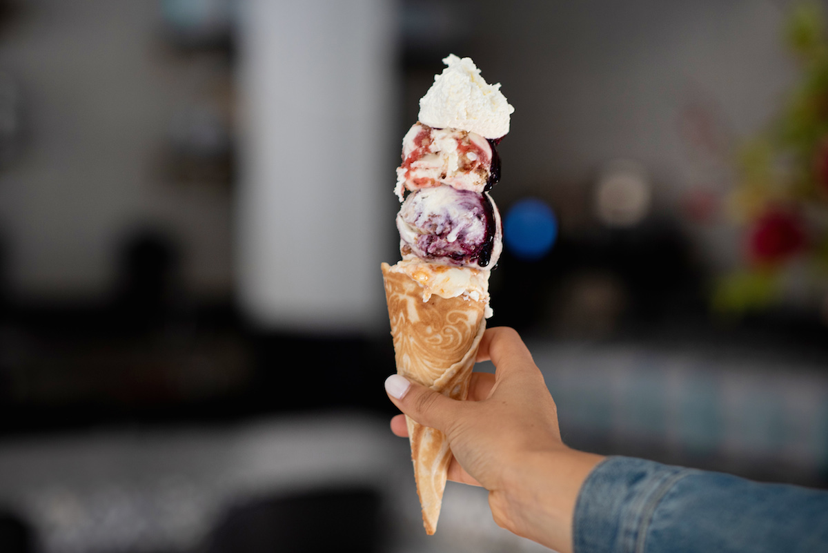 ice cream at caffe panna