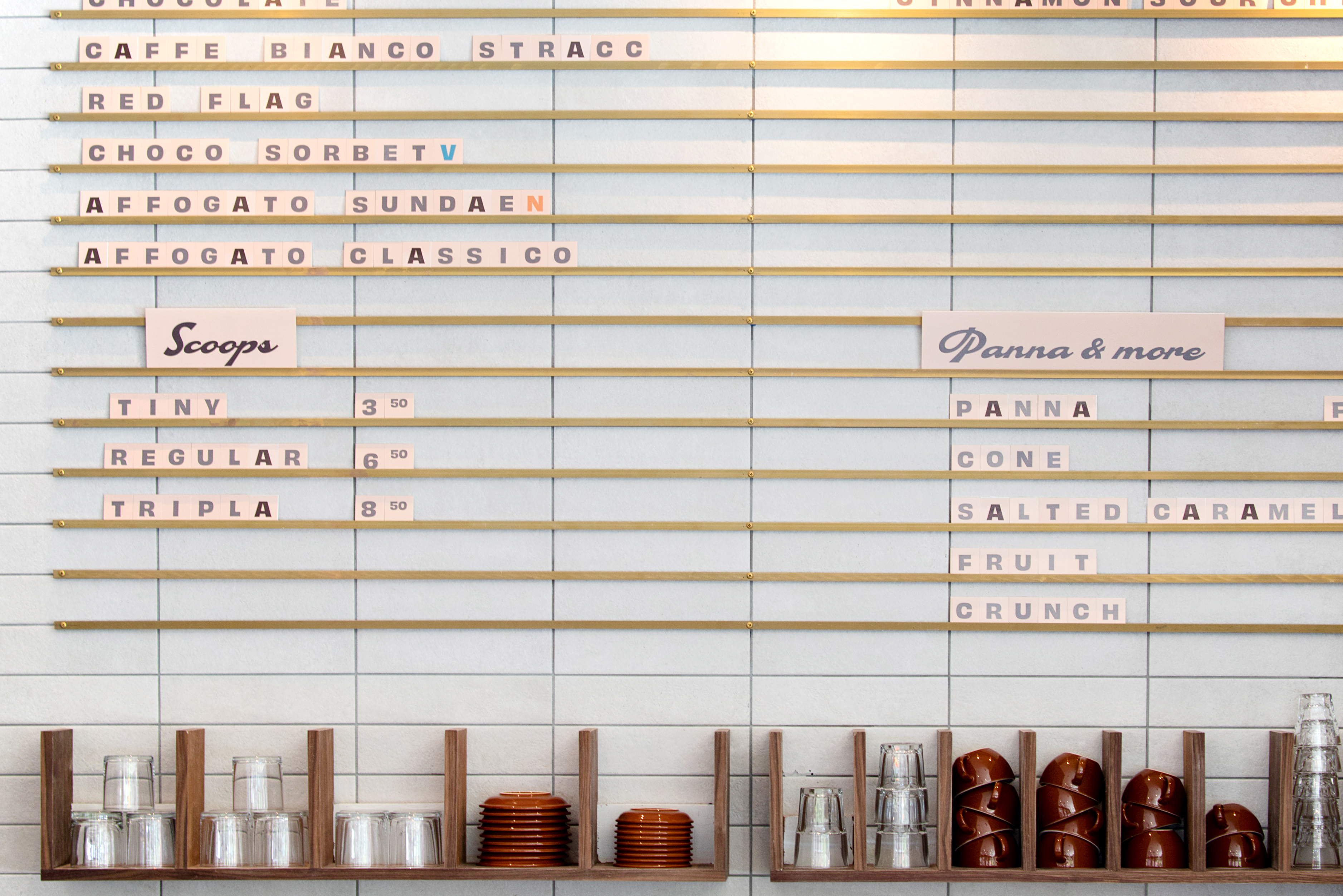 menu caffe panna