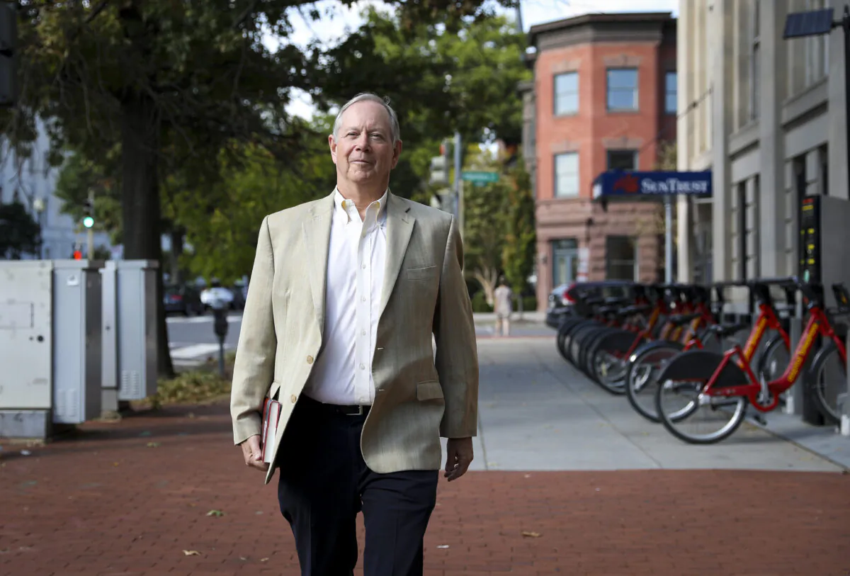 Bill Gertz, a national security columnist for the Washington Times and senior editor of the Washington Free Beacon, in Washington on Sep. 23, 2019. (Samira Bouaou/The Epoch Times)
