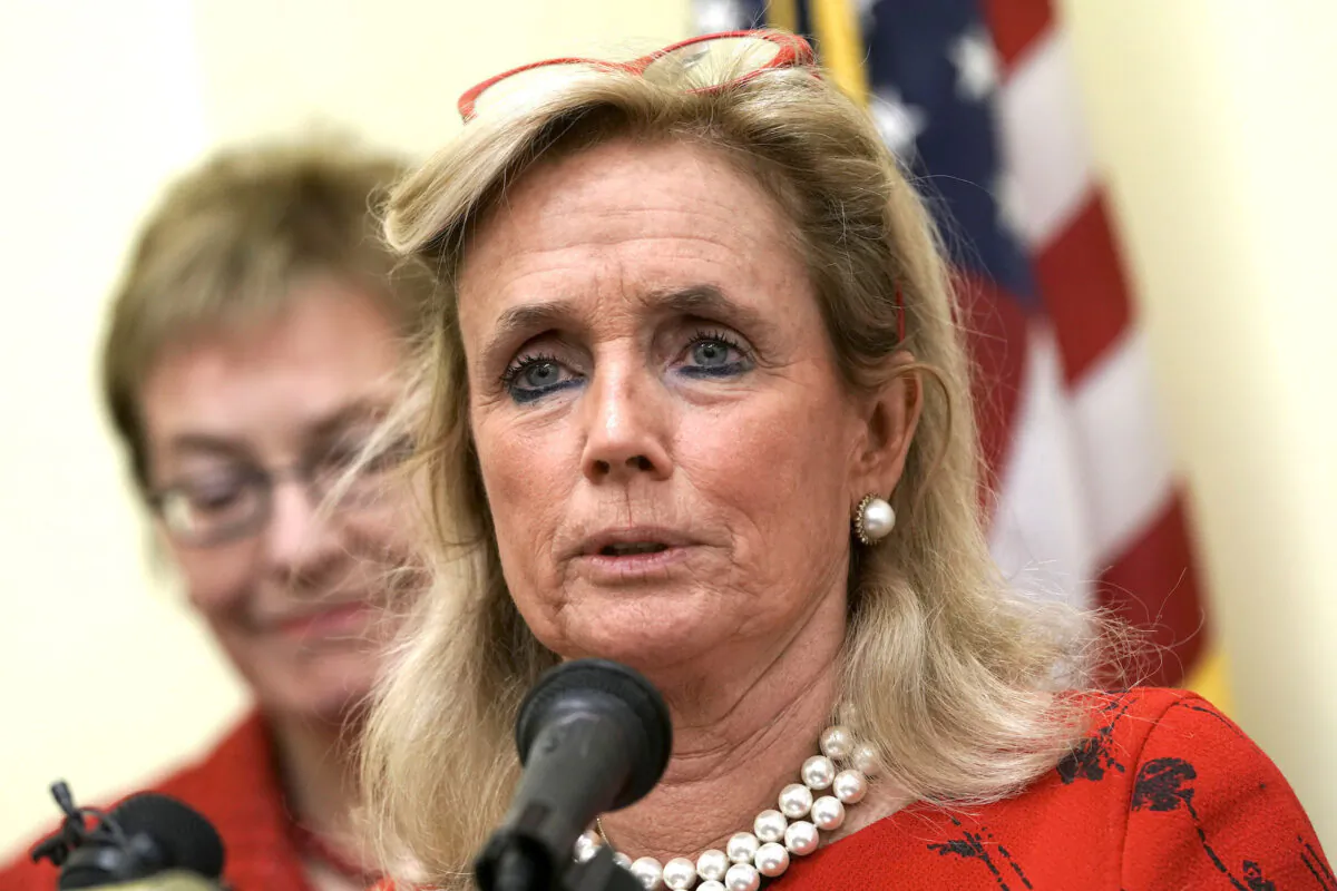 U.S. Rep. Debbie Dingell (D-Mich.) speaks during a news conference on Capitol Hill in Washington Nov. 29, 2018. (Alex Wong/Getty Images)
