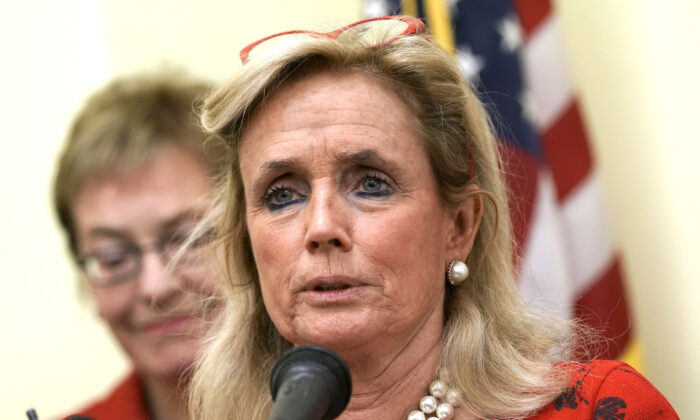 U.S. Rep. Debbie Dingell (D-Mich.) speaks during a news conference on Capitol Hill in Washington Nov. 29, 2018. (Alex Wong/Getty Images)