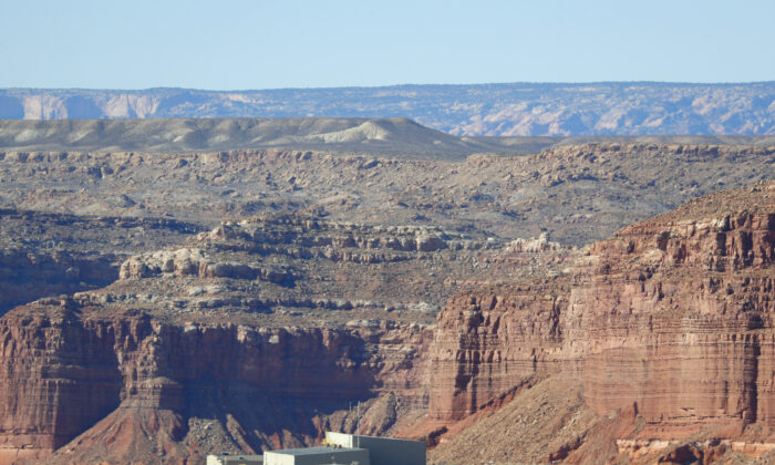 Anfield's  Shootaring Canyon Uranium Mill sits in the middle of the Utah desert on Oct. 27, 2017 outside Ticaboo, Utah. Anfield with is in partnership with the Russian firm Uranium One, and bought the mill from Uranium One in 2015. The House of Representatives is getting ready to investigate the Obama-era approval sale of Uranium One to a Russian company.   (George Frey/Getty Images)