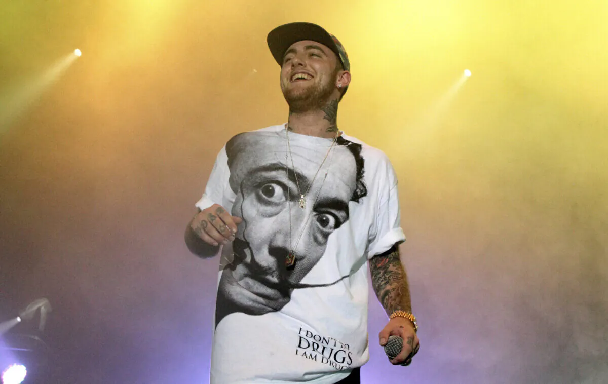 Rapper Mac Miller performs on his Space Migration Tour in Philadelphia on July 13, 2013. (Owen Sweeney/Invision/AP)